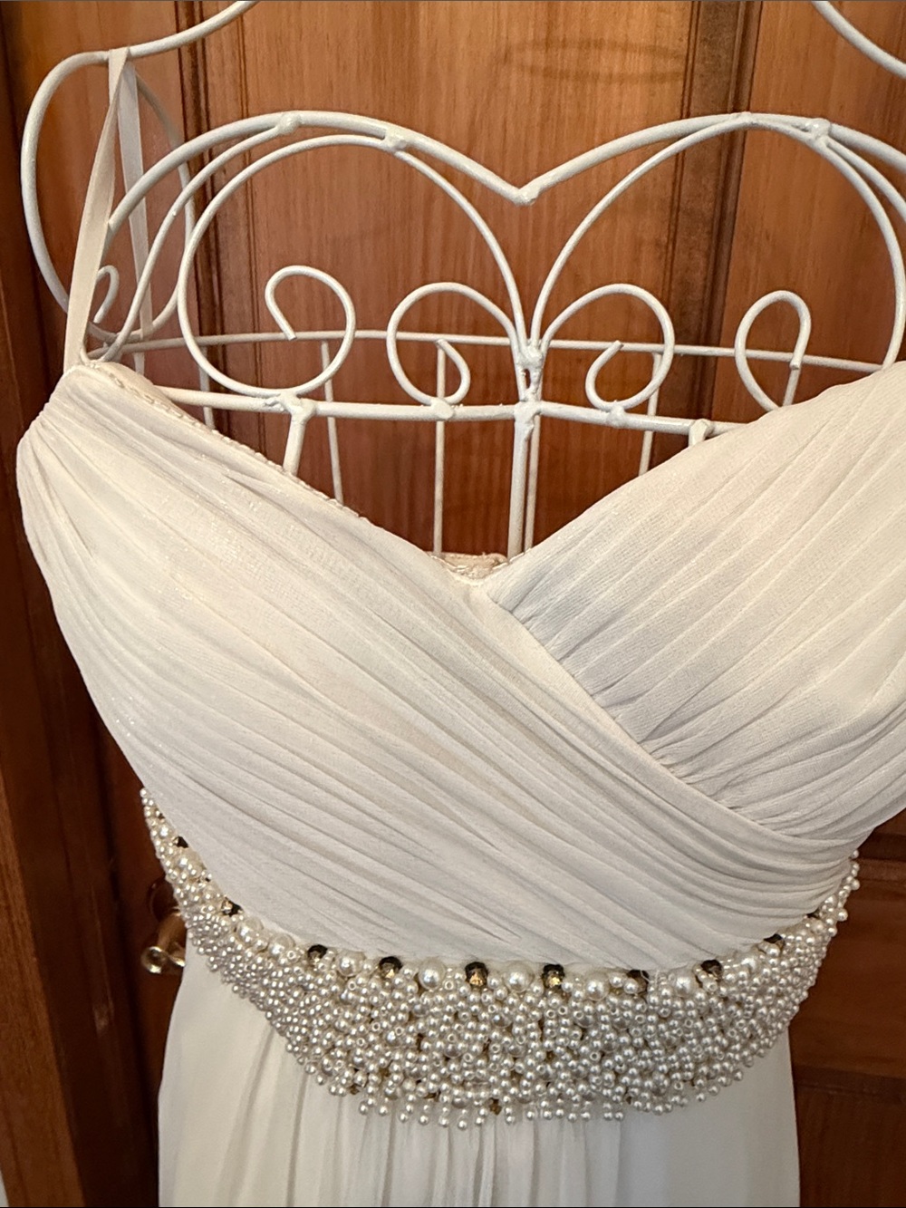 NWT Cach’e Elegant Beaded Waist Evening Dress fully-lined size 2